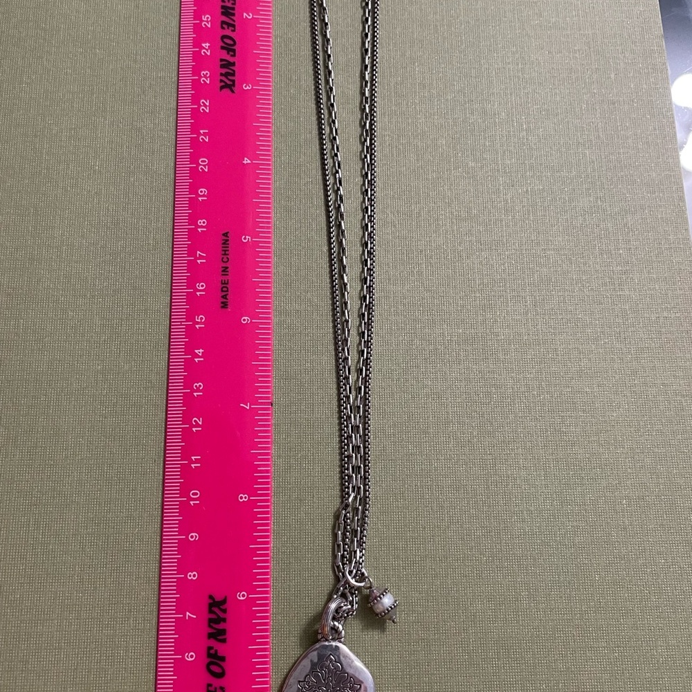 Brighton Silver tone Pendant Necklace